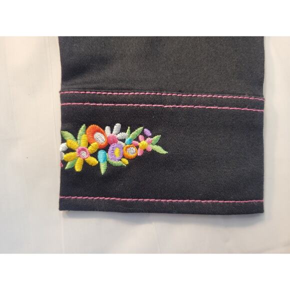 Bob Mackie Wearable Art May day Long Sleeve Button Heavy Shirt Women's XXS 2XS - Picture 11 of 16